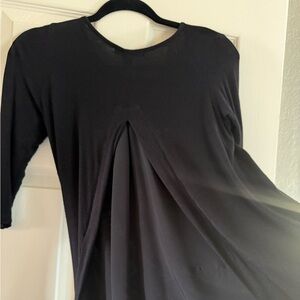 Kim & Cami Black Fitted 3/4 Sleeve Blouse
